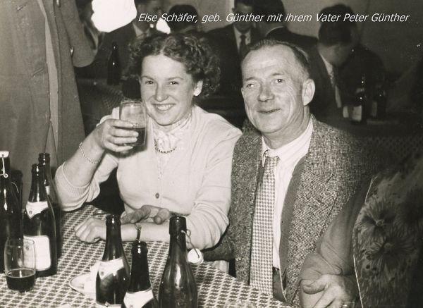 Else Schäfer mit Vater Peter Günther