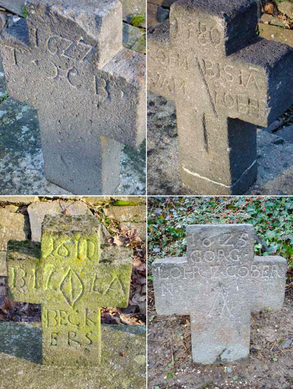  Grabkreuze 1. Epoche – 16. Jhdt.