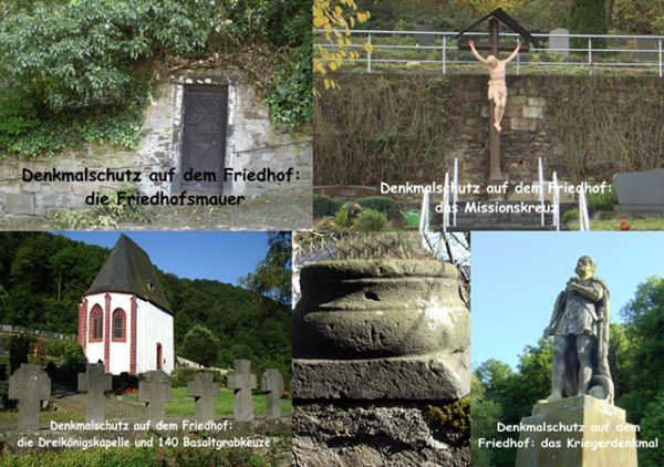 Denkmalschutz und Denkmalpflege Friedhof KobernWeitere Einzelmonumente des Friedhofs, die denkmalgeschützt sind.